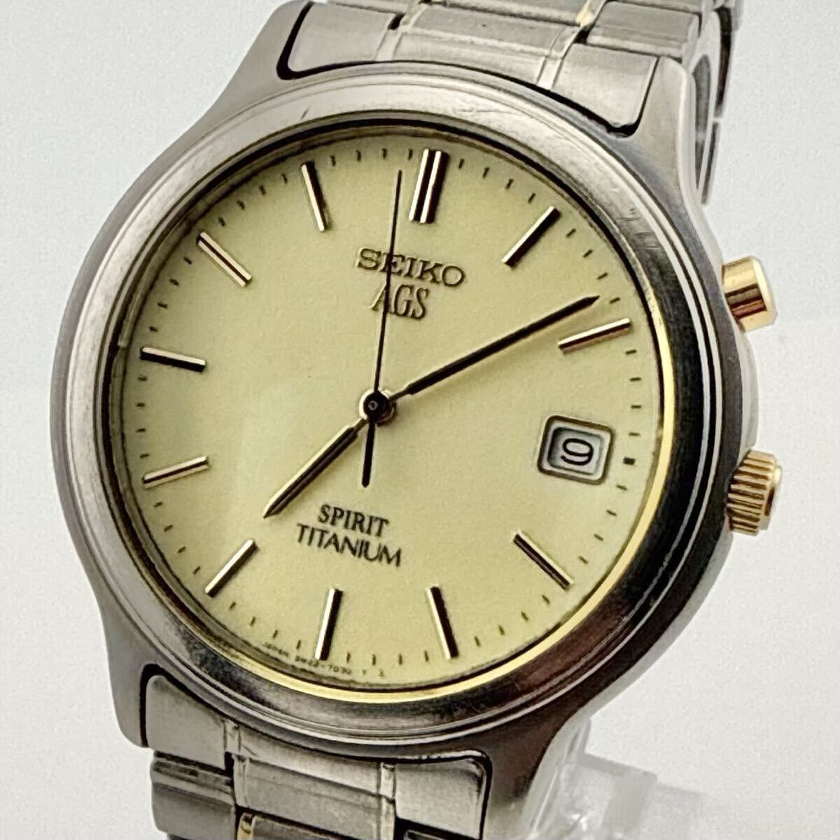 SEIKO 5M22-7B50 セイコー SPIRIT スピリット AGS TITANIUM チタニウム 