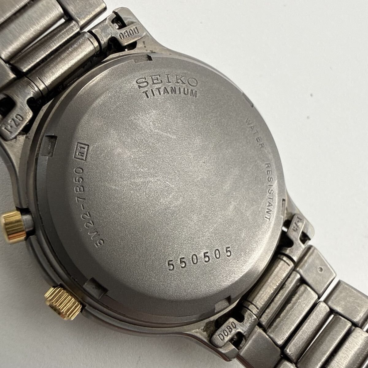 SEIKO 5M22-7B50 セイコー SPIRIT スピリット AGS TITANIUM チタニウム 