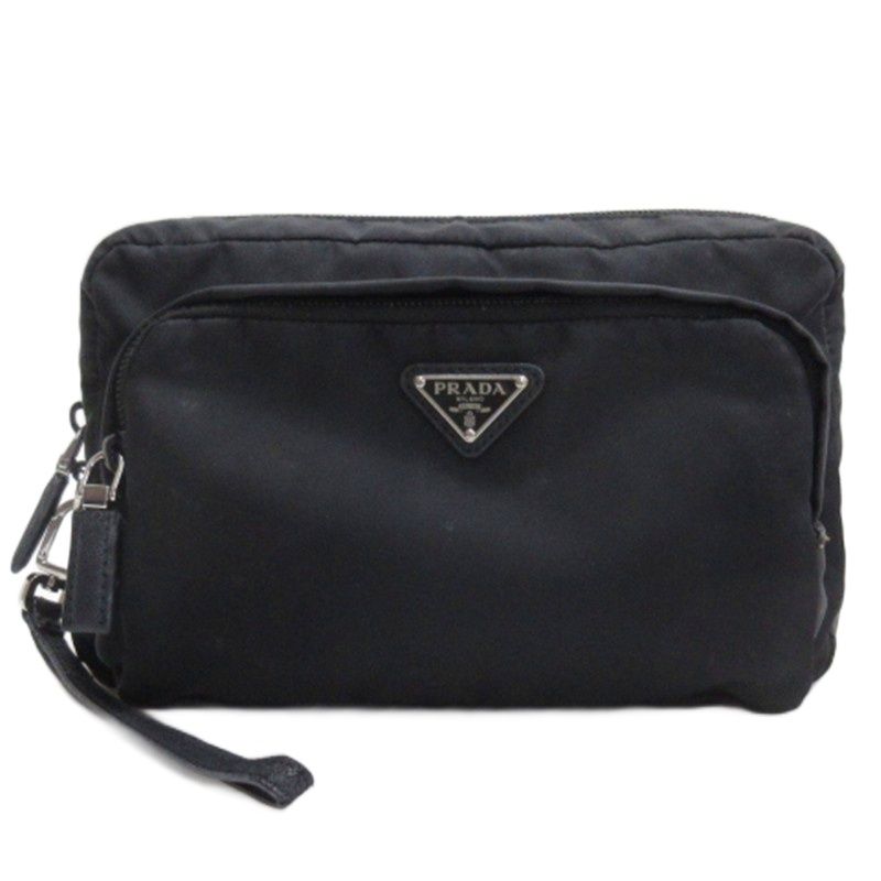 PRADA（プラダ） 極 美品 三角ロゴ プレート 金具 テスート ナイロン