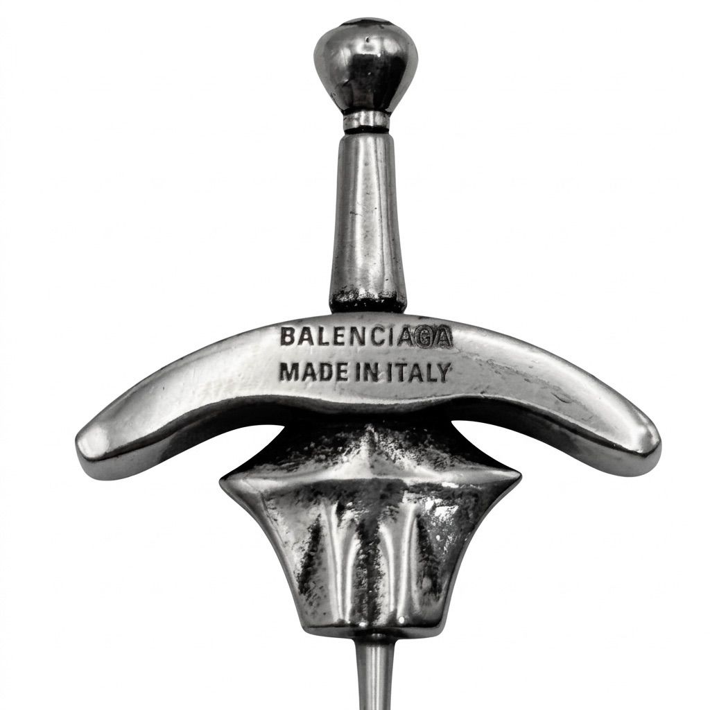 BALENCIAGA バレンシアガ GOTH SWORD ゴス ソード ピアス シルバー
