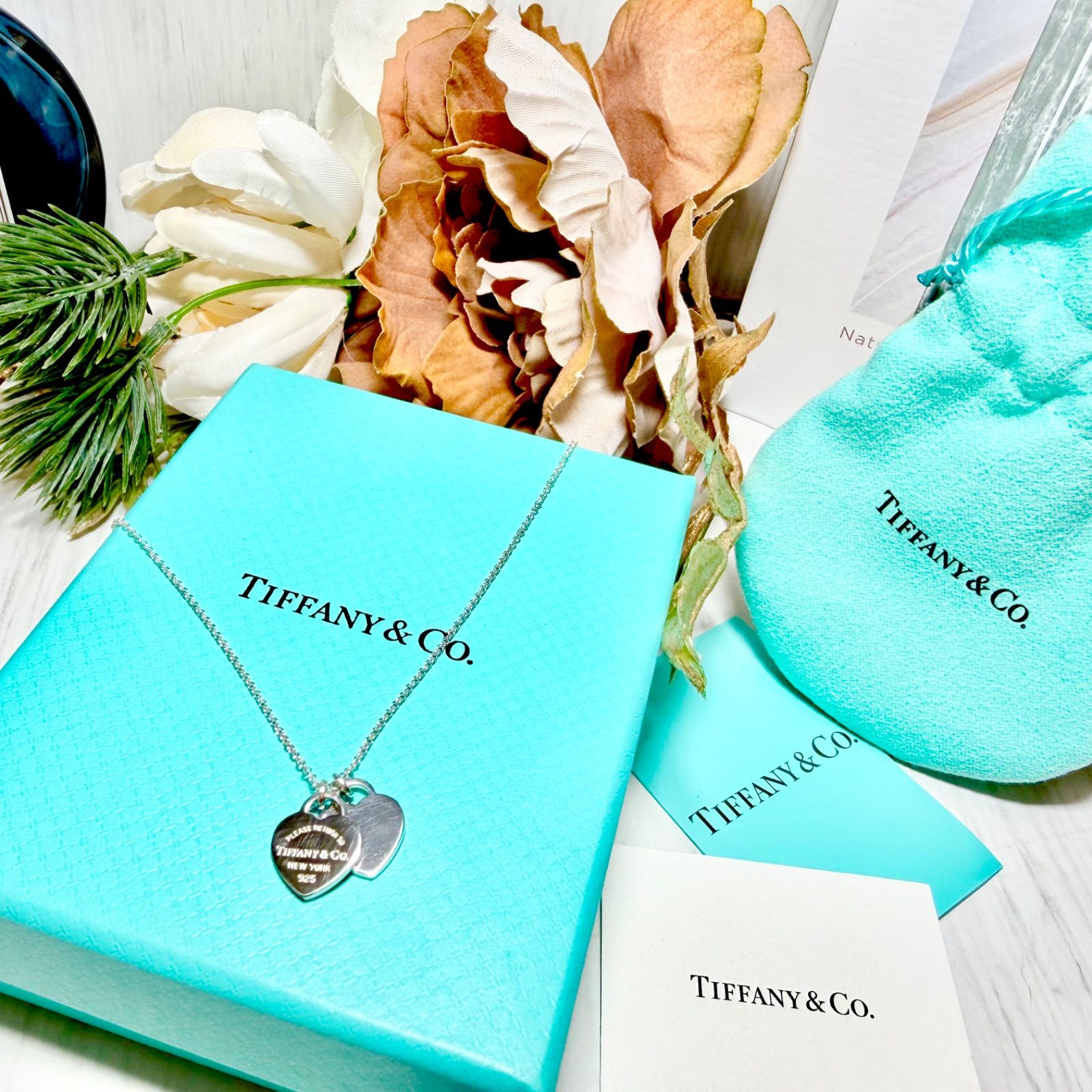 TIFFANY ティファニー リターントゥ ダブルハート シルバー ネックレス