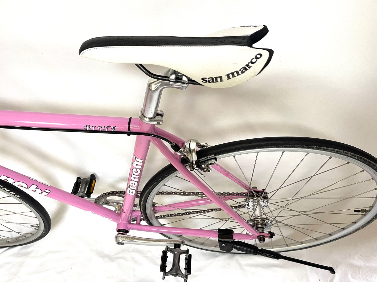 中古 ピストバイク ビアンキ ピスタ ピンク Yahoo!オークション - 【Bianchi】PISTA ピストバイク 520mm シングル