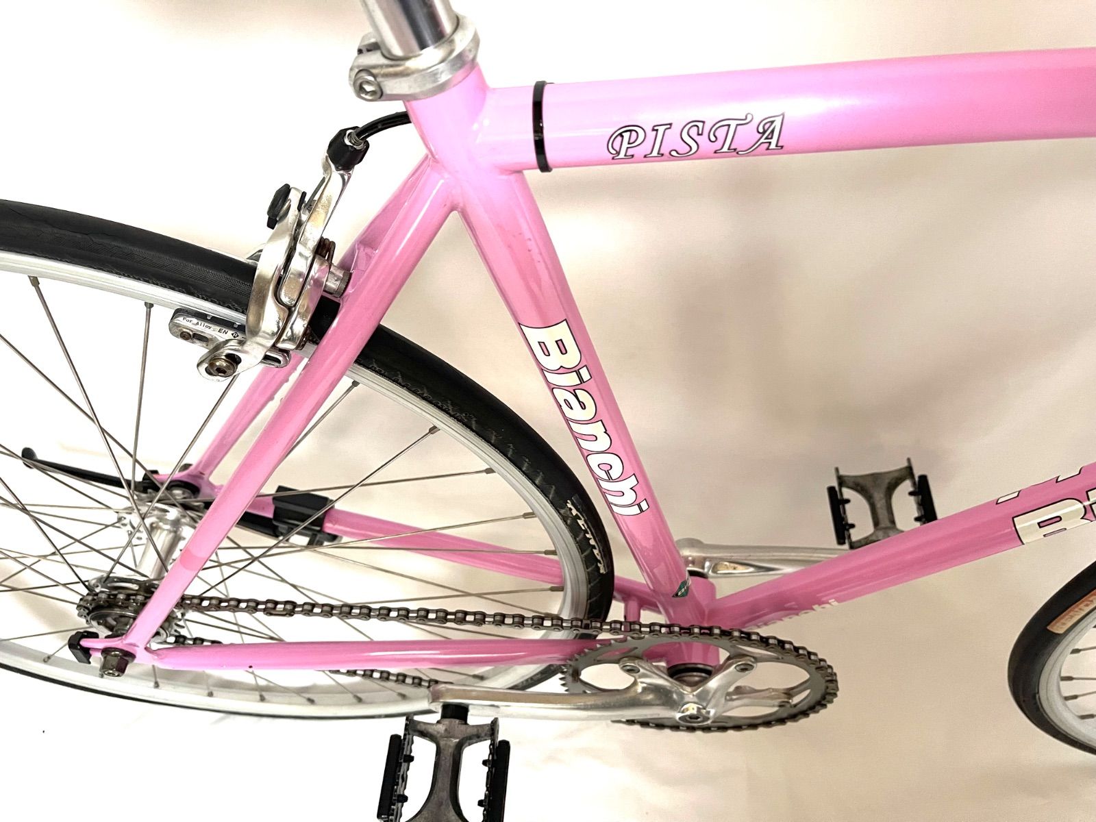 中古 ピストバイク ビアンキ ピスタ ピンク Yahoo!オークション - 【Bianchi】PISTA ピストバイク 520mm シングル