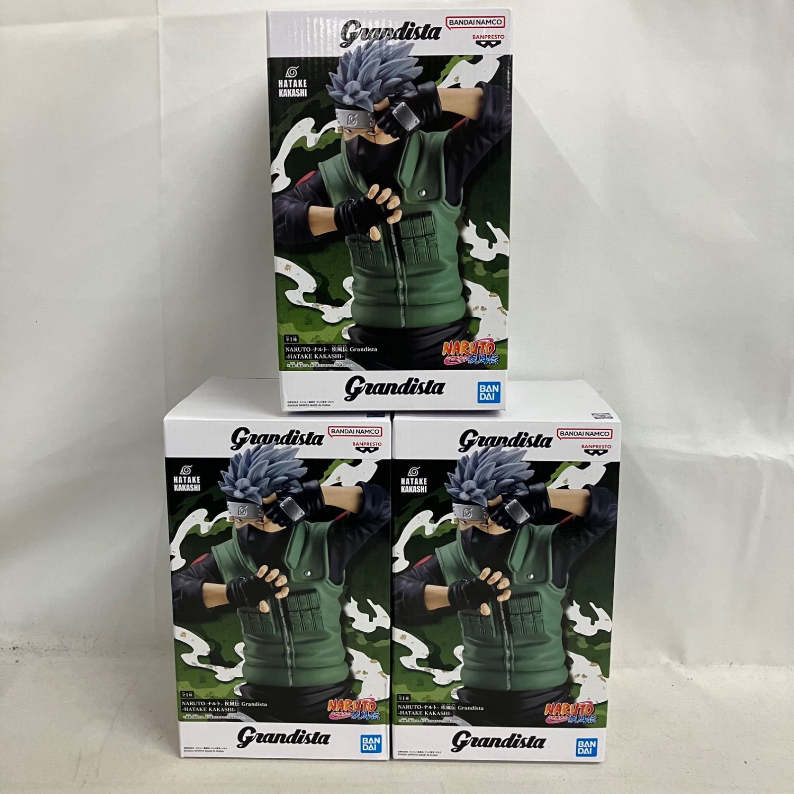 未開封 NARUTO 疾風伝 Grandista はたけカカシ フィギュア 3個セット 
