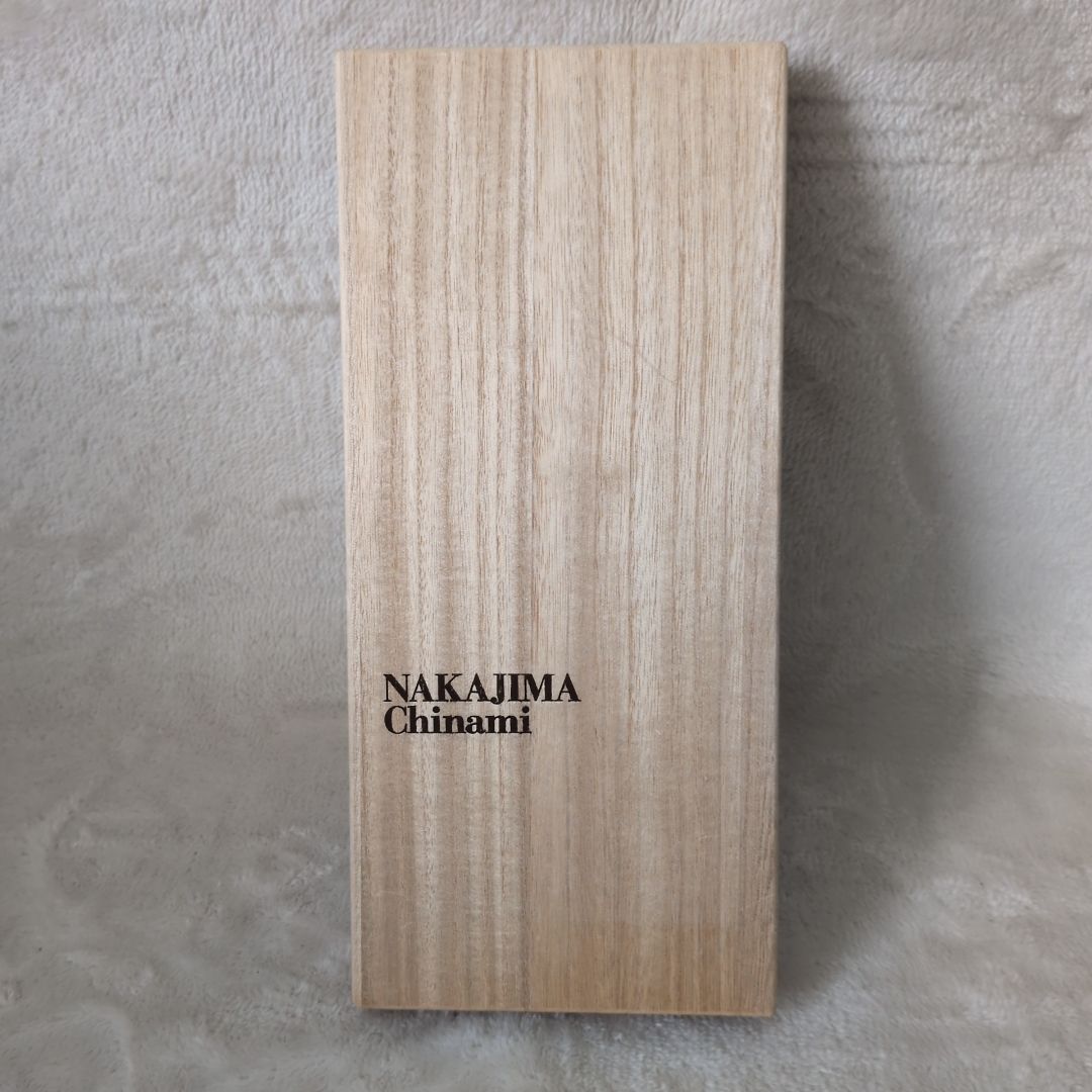 新品・未使用】京清堂 中島千波画伯デザイン 扇子「朝顔」桐箱付き