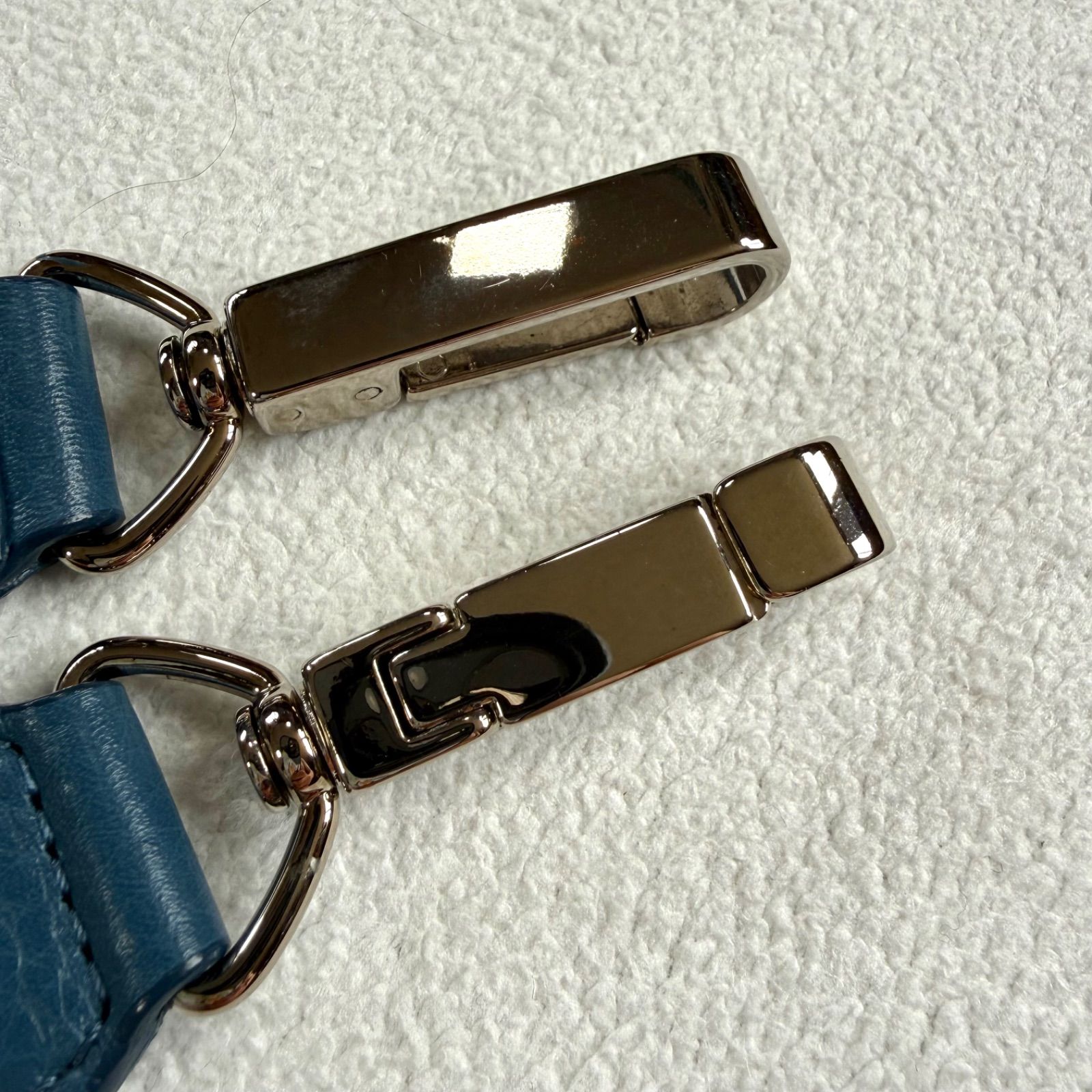 極美品未使用級・ブルー系✨ヒロフ 2way ショルダー トートバッグ 