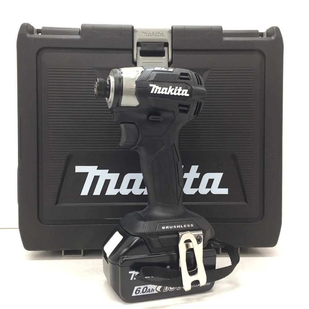 makita マキタ 18V 6.0Ah 充電式インパクトドライバ 黒 ケース・充電器 