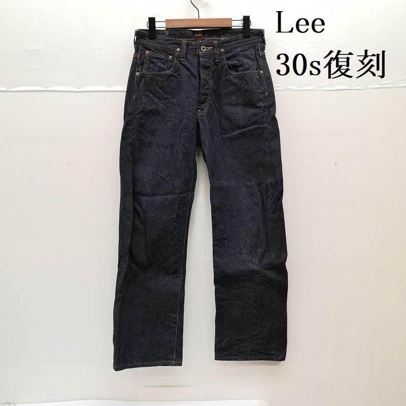 リー 30s 復刻 cowboy ヘアオンハイド 1101 シンチバック センター 赤