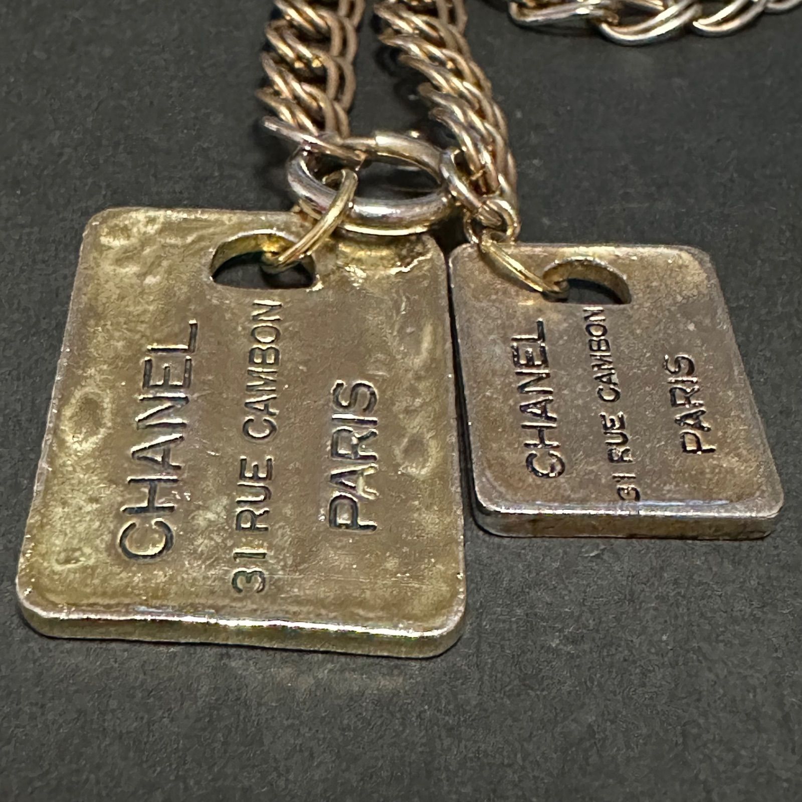 シャネル CHANEL ネックレス カンボンプレート カンボンライン 