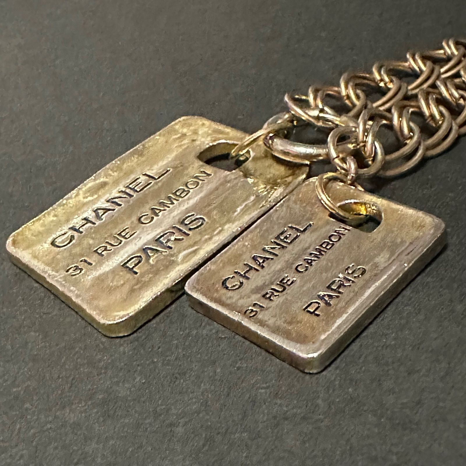 シャネル CHANEL ネックレス カンボンプレート カンボンライン 