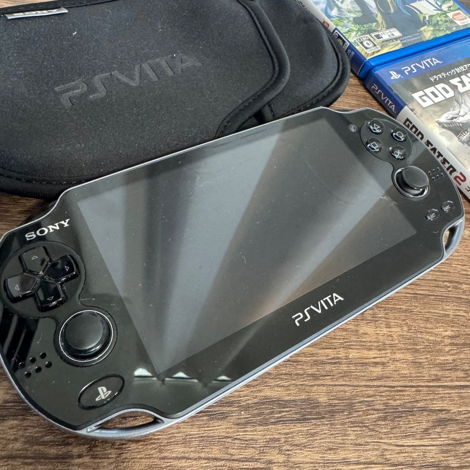 PS Vita 本体 Vita用ブラックソフトスリーブ ☆美品☆PSVITA ゲーム