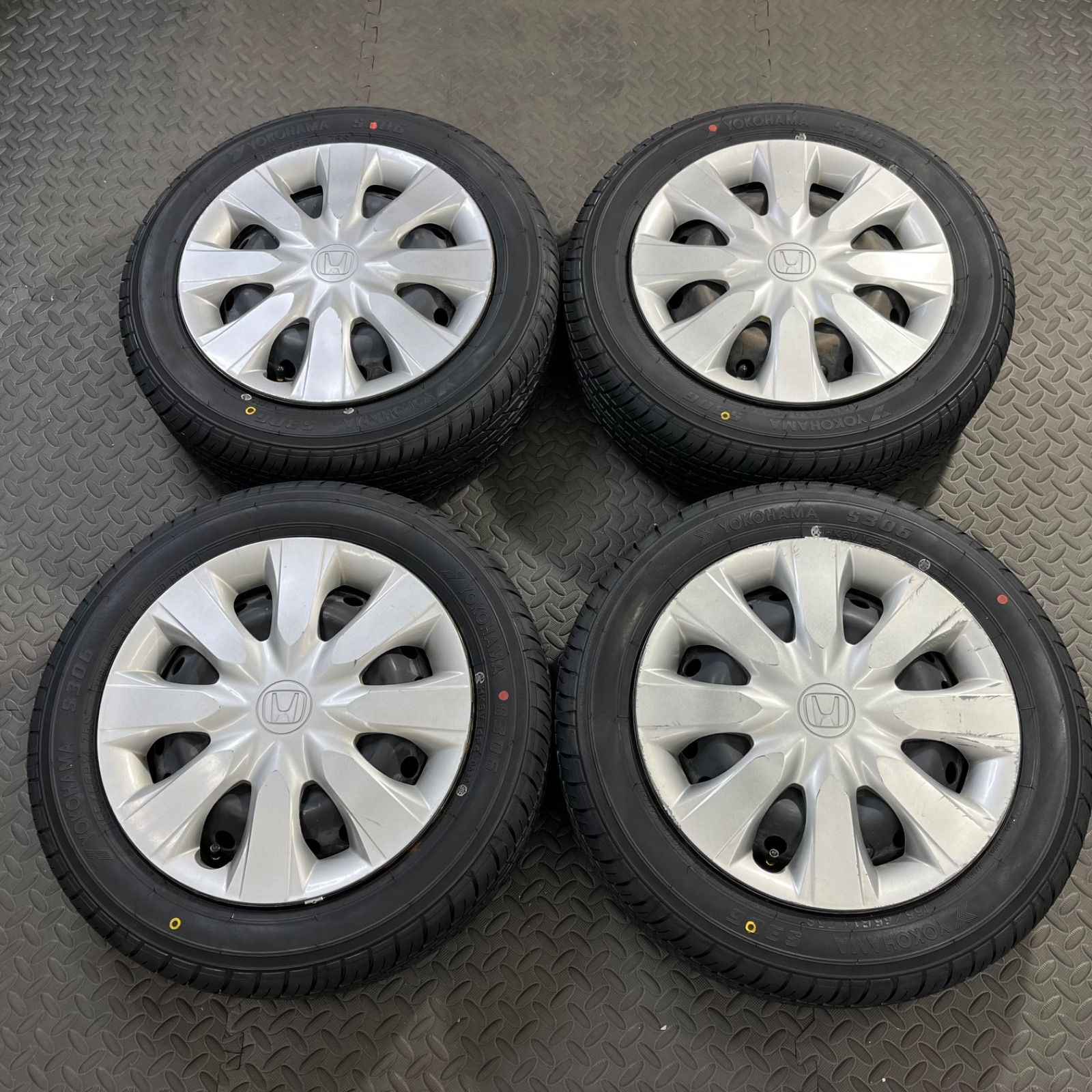 【3473】24年 155/65R14 ヨコハマS306 N-BOX N-WGN 26年製 新品タイヤ 155/65R14 ヨコハマ S306 ホンダ JF1 N-BOX N-WGN