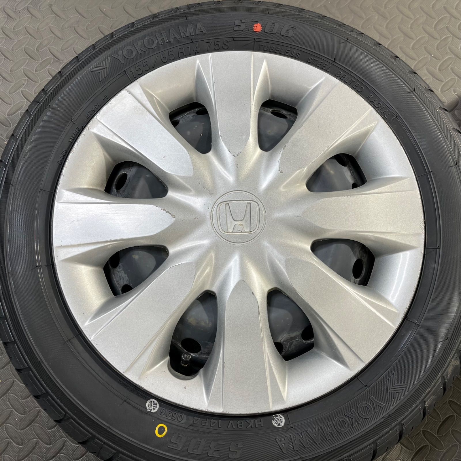 26年製 新品タイヤ 155/65R14 ヨコハマ S306 ホンダ JF1 N-BOX N-WGN