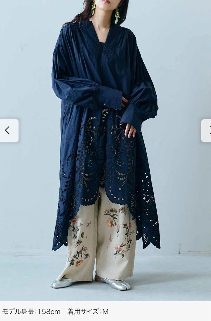 フェリシモ MEDE19F 〈MADE IN INDIA COLLECTION〉 エンブロイダリー