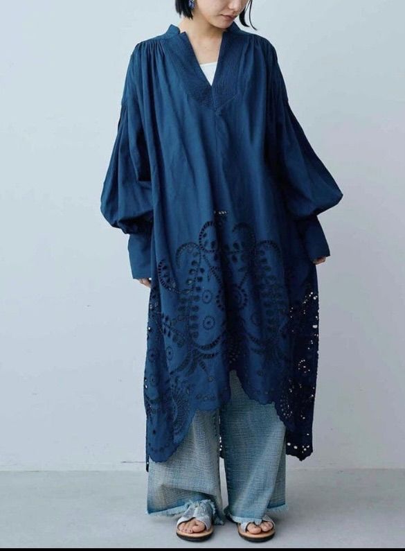 フェリシモ MEDE19F 〈MADE IN INDIA COLLECTION〉 エンブロイダリー