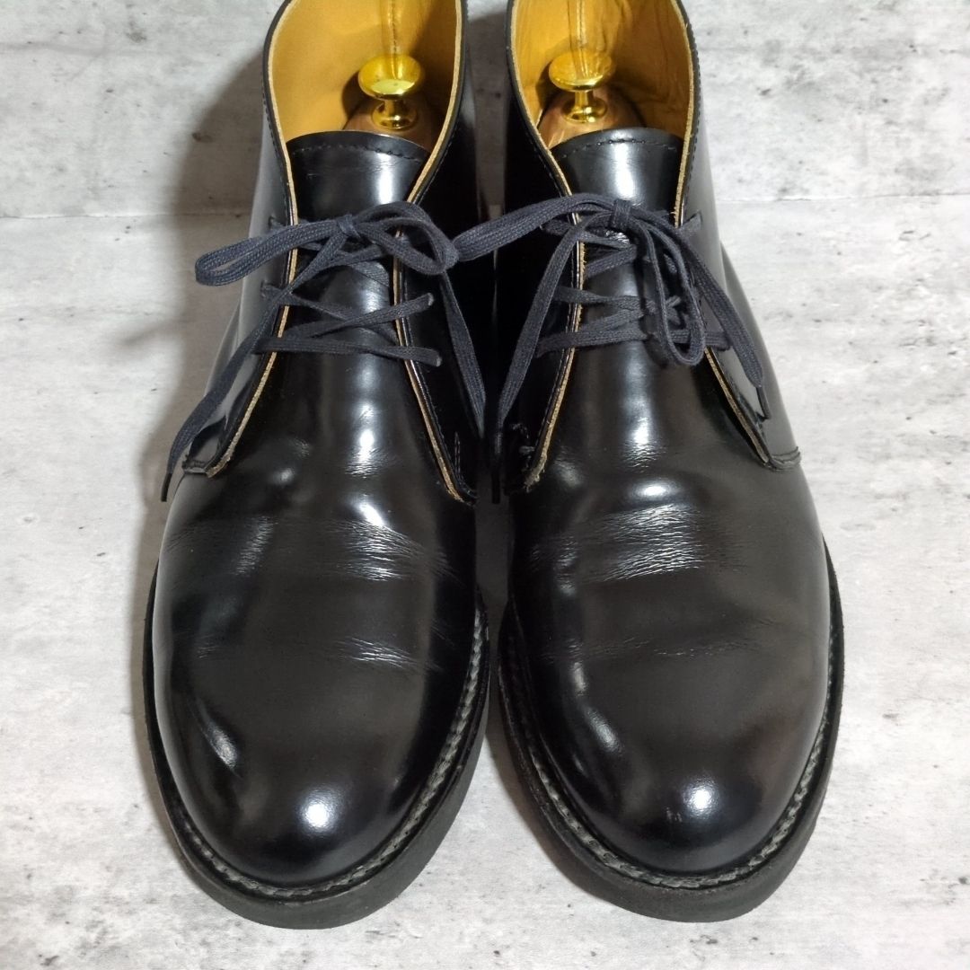 ダナー D4302 チャッカブーツ 黒 ガラスレザー SIZE:9 USED Danner (ダナー)】D4302/ポストマンブーツ/POSTMANBOOTS/チャッカ