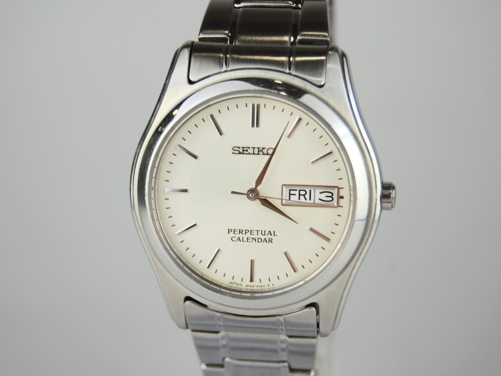 USED/AB】SEIKOセイコー 8F33-00A0 パーペチュアルカレンダー ボーイズ 