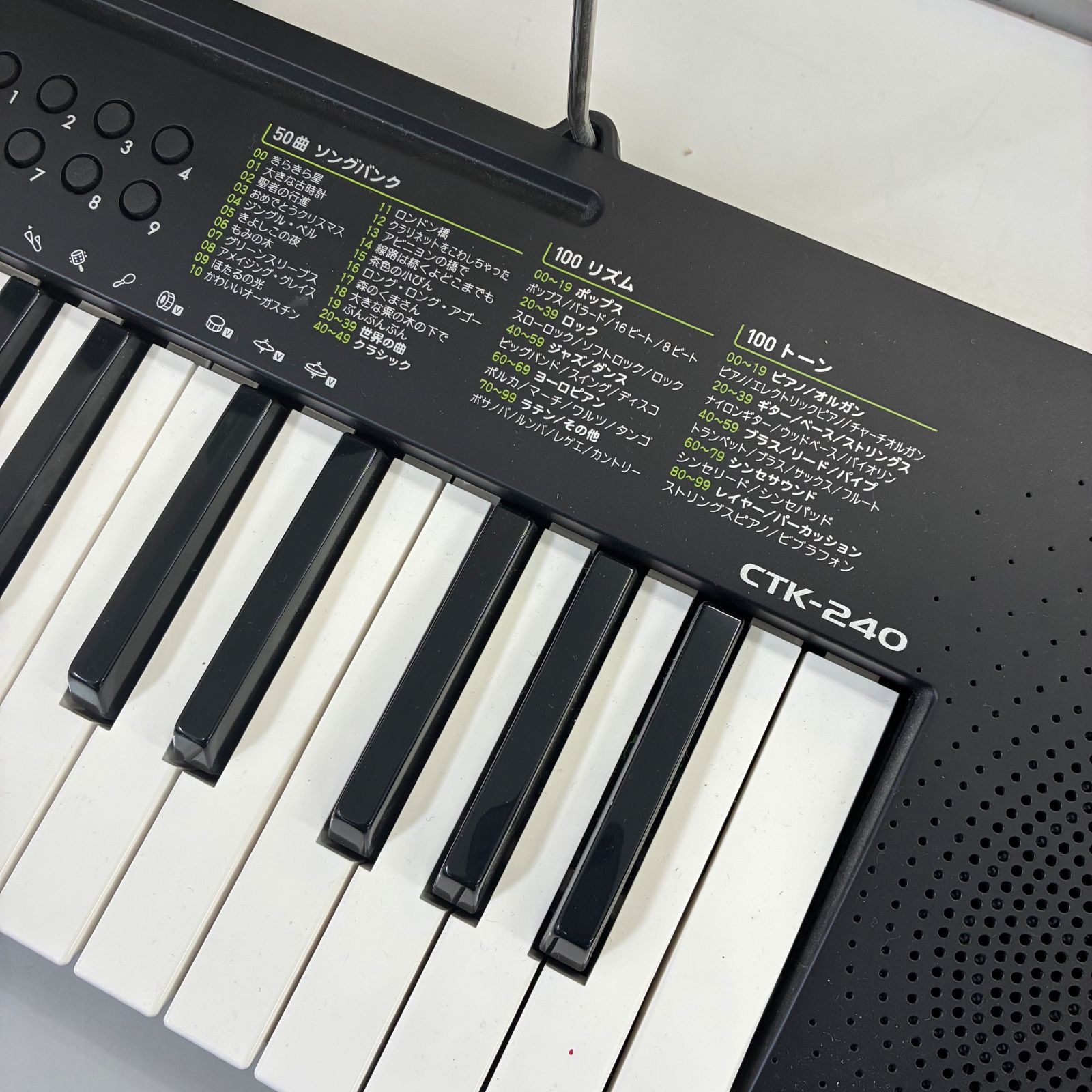 CASIO 電子キーボード CTK-240 動作確認済 説明書あり 超美品カシオ 