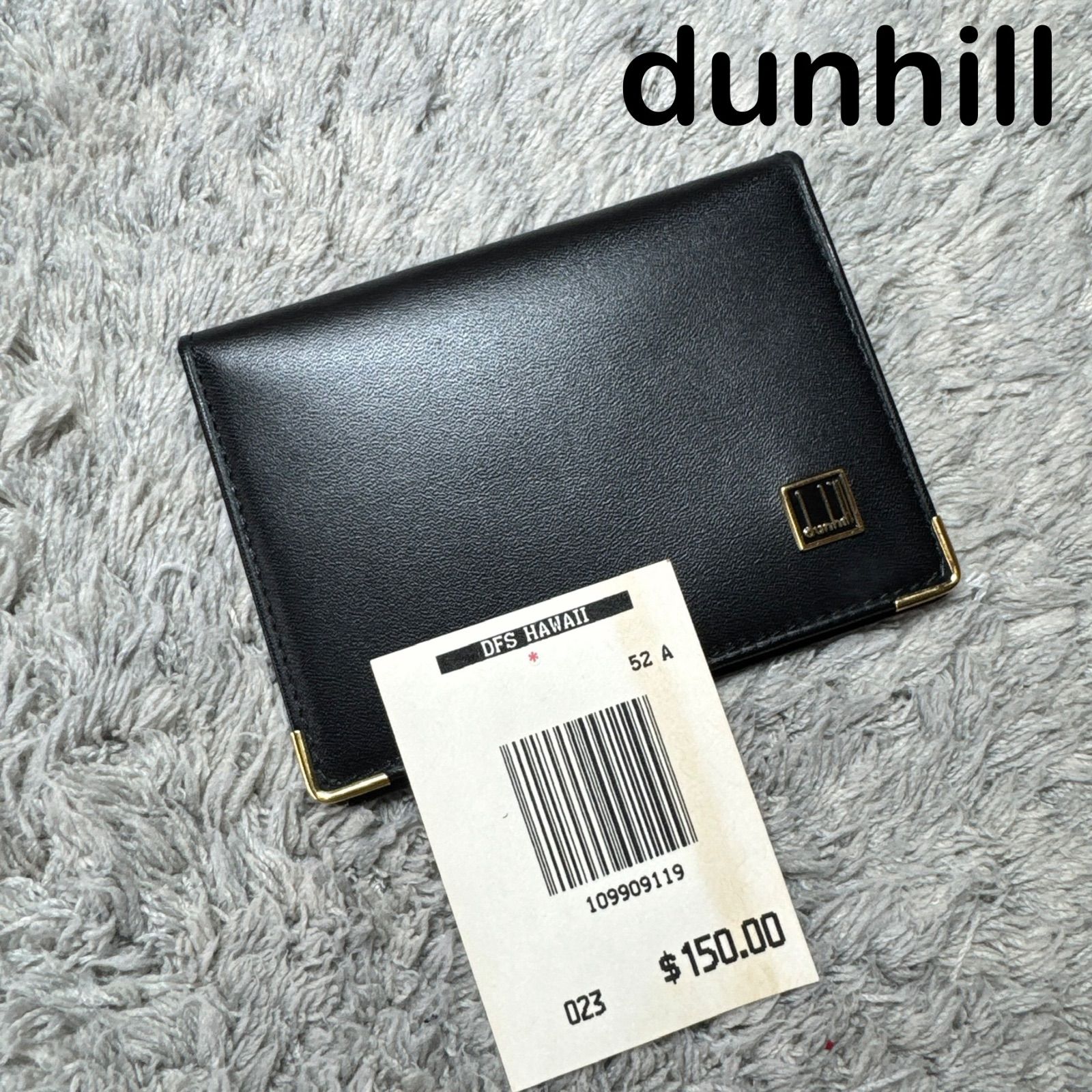 未使用】dunhill ダンヒル カードケース 名刺入れ レザー ブラック 