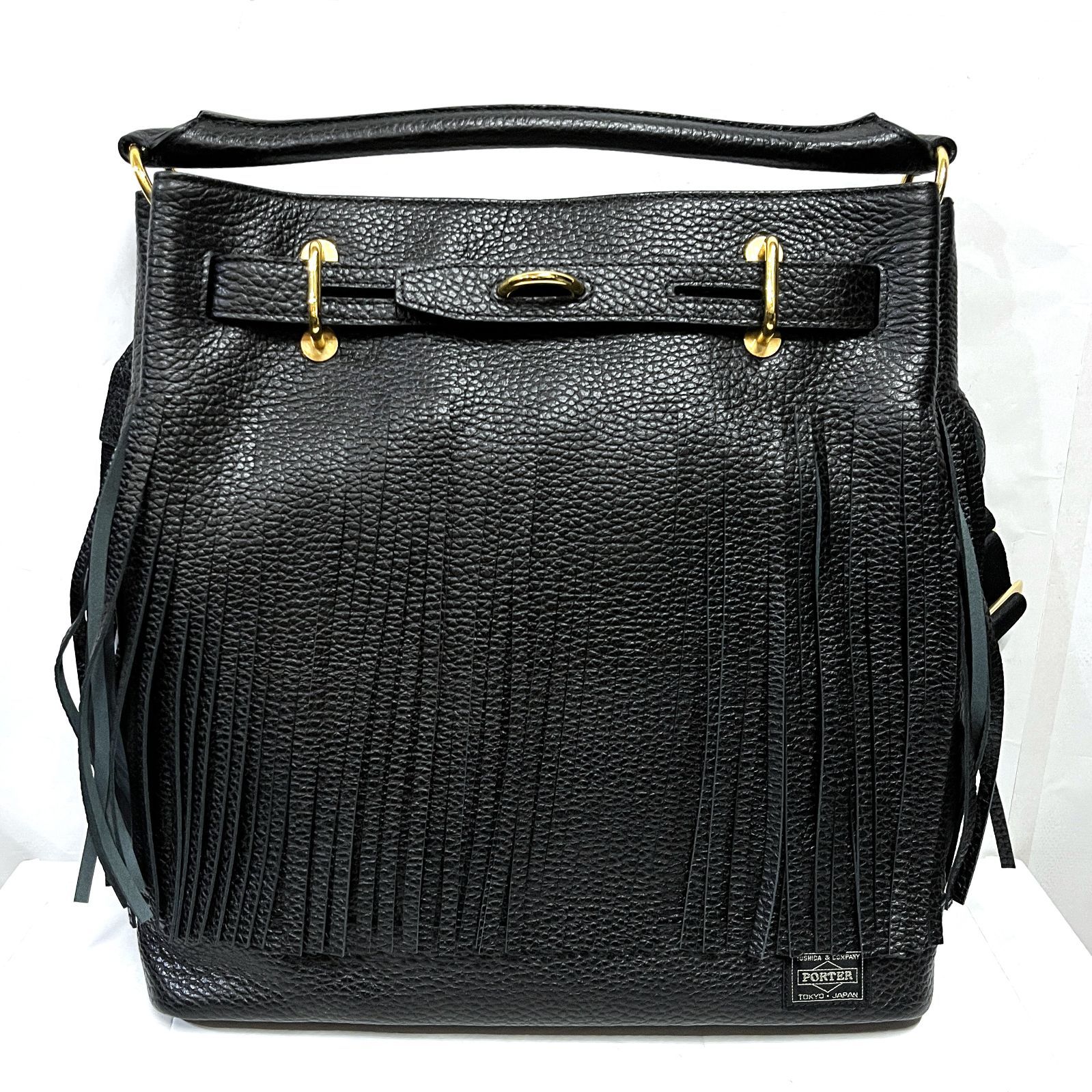 5525galleryフリンジ付きショルダーバッグ 5525gallery × PORTER｜5525ギャラリー ポーター 吉田カバン フリンジ