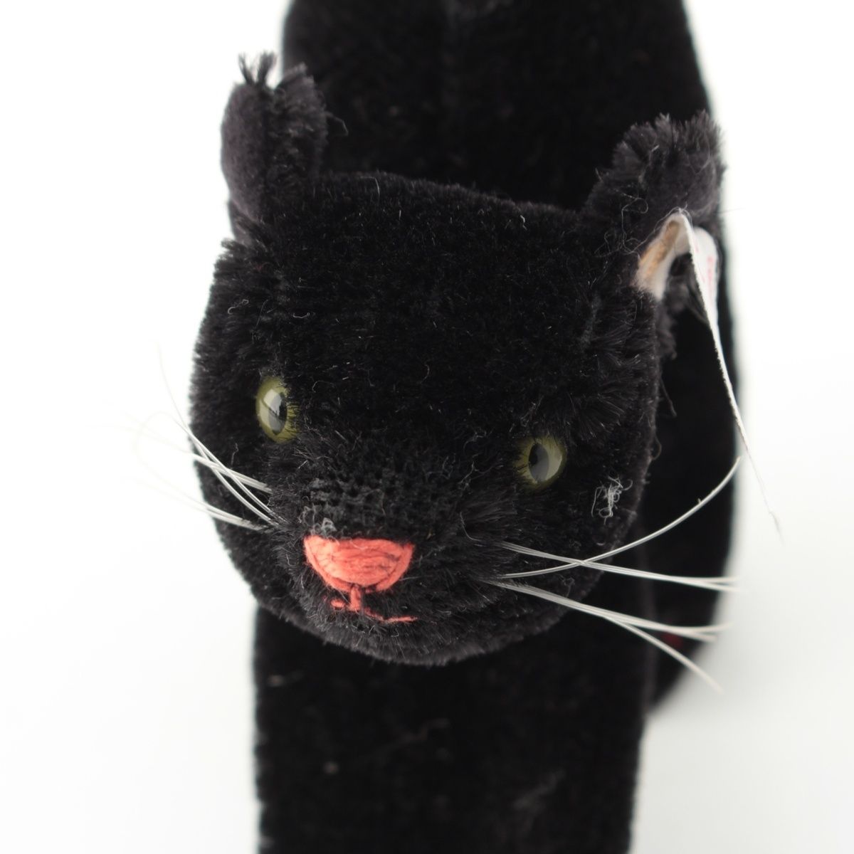 シュタイフ 白タグ ブラックトムキャット ネコ ぬいぐるみ おもちゃ