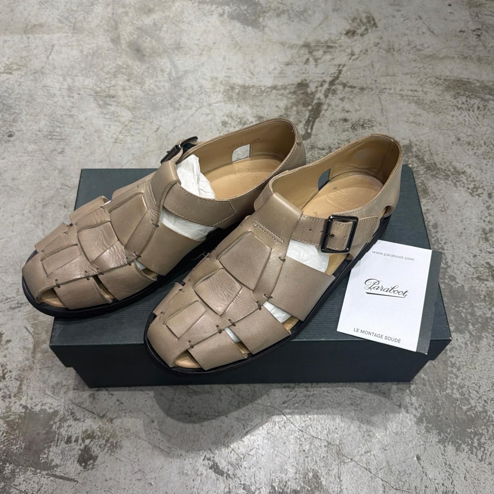 参考上代66000円 Paraboot PACIFIC パシフィック グルカサンダル 