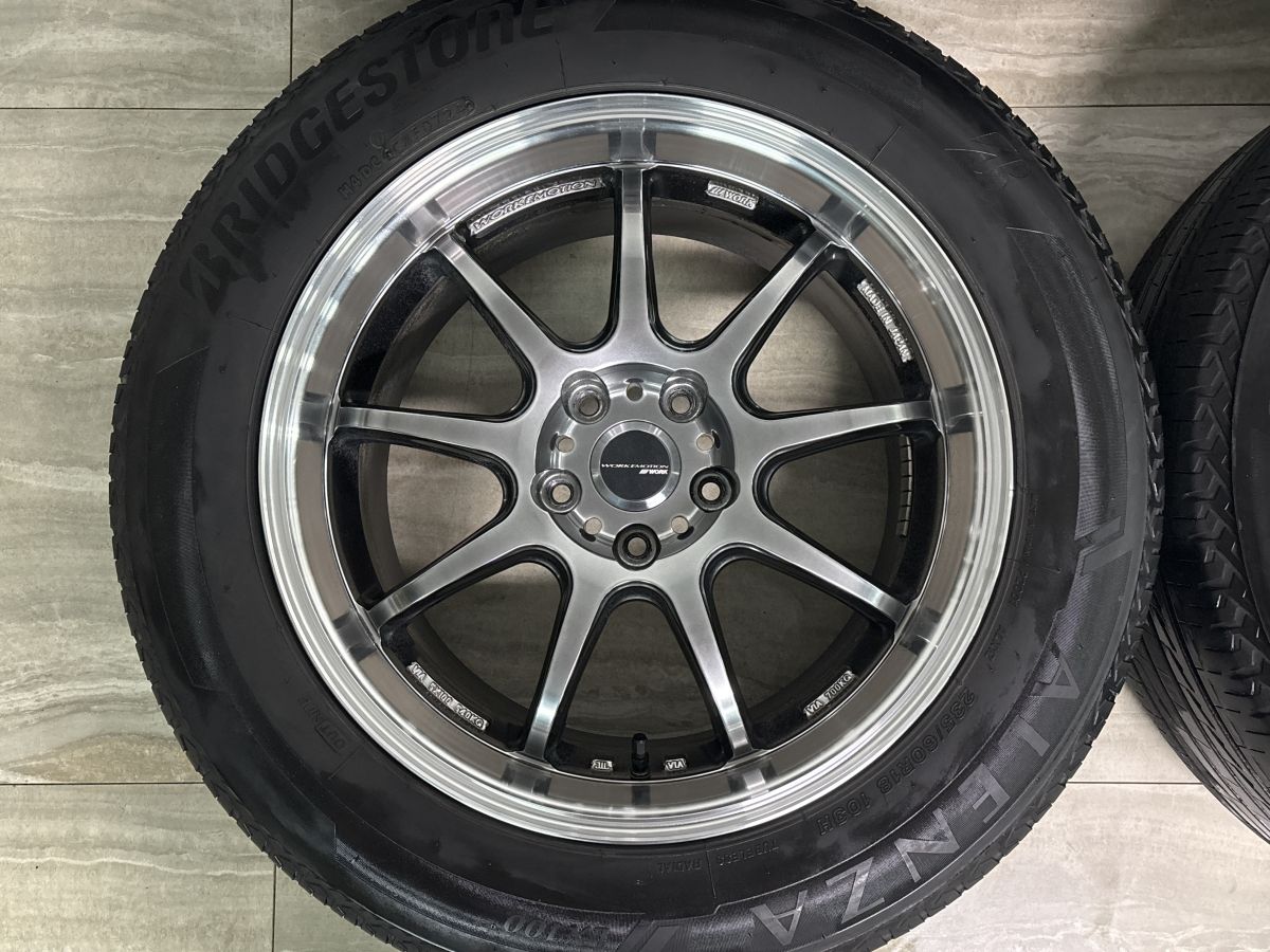 人気ホイール】WORK EMOTION D9R 18in 8.5J +43 PCD114.3 ブリヂストン 