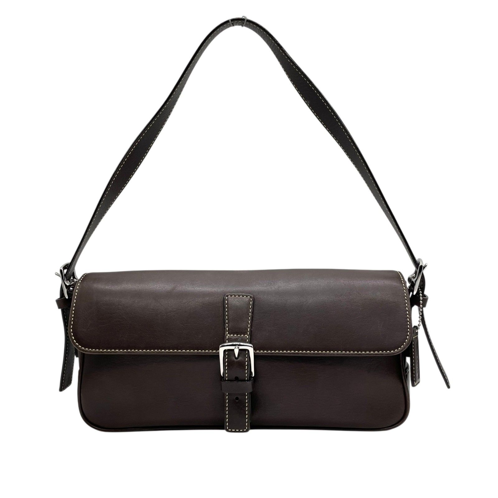 美品】COACH コーチ 7784 ショルダーバッグ レザー ブラウン 茶色 