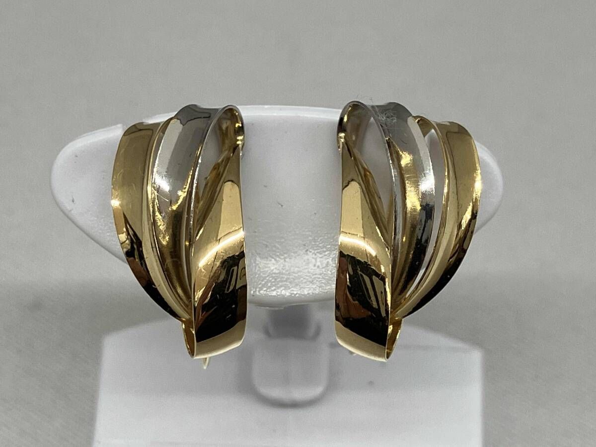 K18/Pt900 デザインイヤリング 品番y22-31 楽天市場】【Moudia Ring 