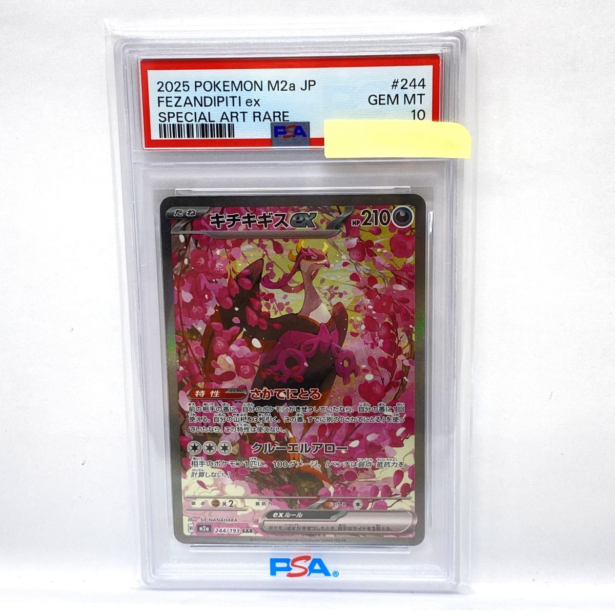 PSA10】ポケモンカード キチキギスex M2a 244/193 SAR 鑑定品 【公式通販】