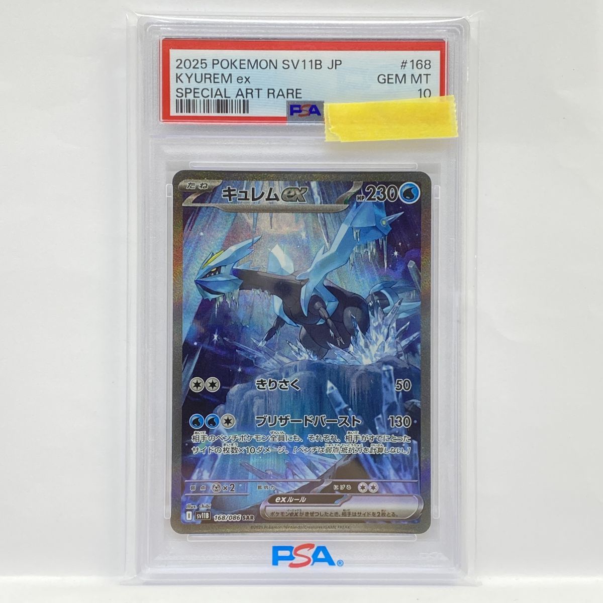 キュレムex SAR PSA10 鑑定品 ポケモンカード キュレムex SAR PSA10