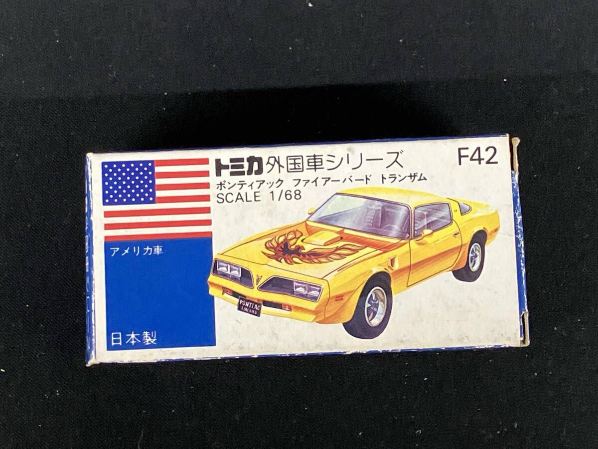 トミカ F42 ポンティアック ファイアーバード トランザム 黒 シート:赤
