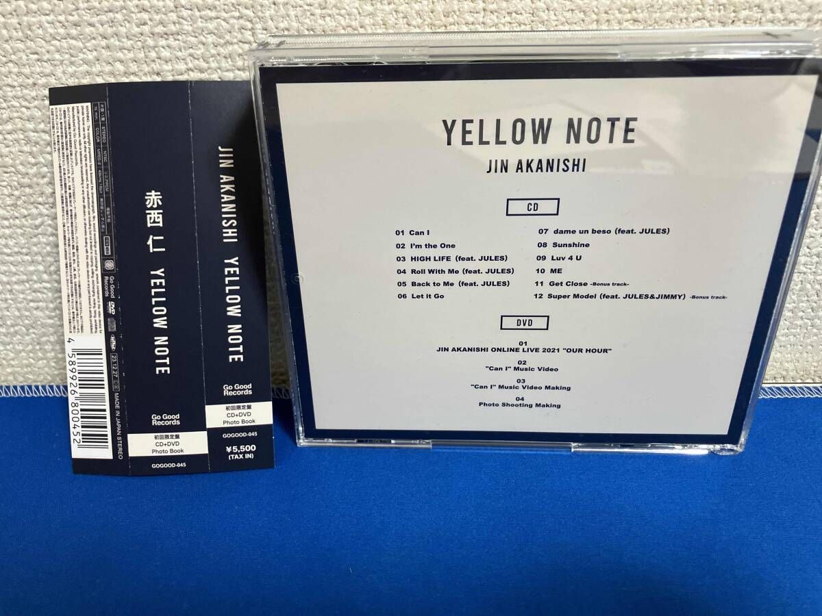 赤西仁 CD YELLOW NOTE(初回限定盤)(DVD付) - メルカリ