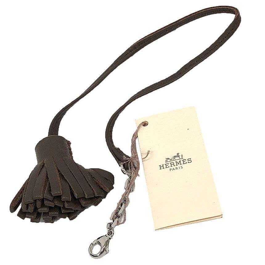 HERMES エルメス カルメンチータ ポンポン ブラウン しおり ブックマーカー 新古品 未使用品 aq12705 14,683円