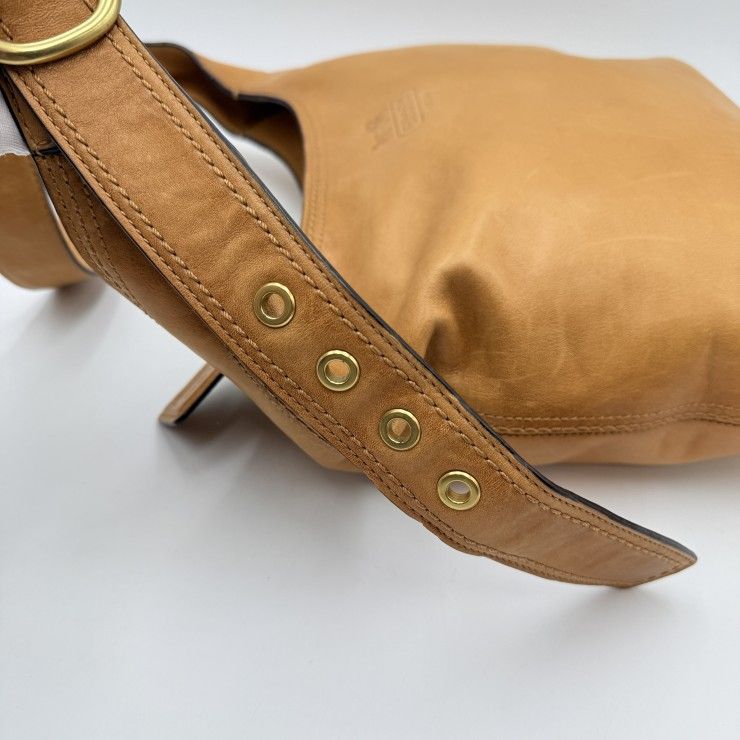 COACH（コーチ） ショルダーバッグ ホーボーバッグ レザー ブラウン系 ゴールド金具 レディース F12406 【中古】 COACH（コーチ） ショルダーバッグ ホーボーバッグ レザー ブラウン系