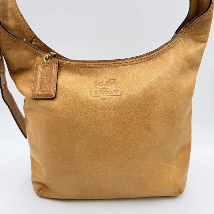 COACH（コーチ） ショルダーバッグ ホーボーバッグ レザー ブラウン系