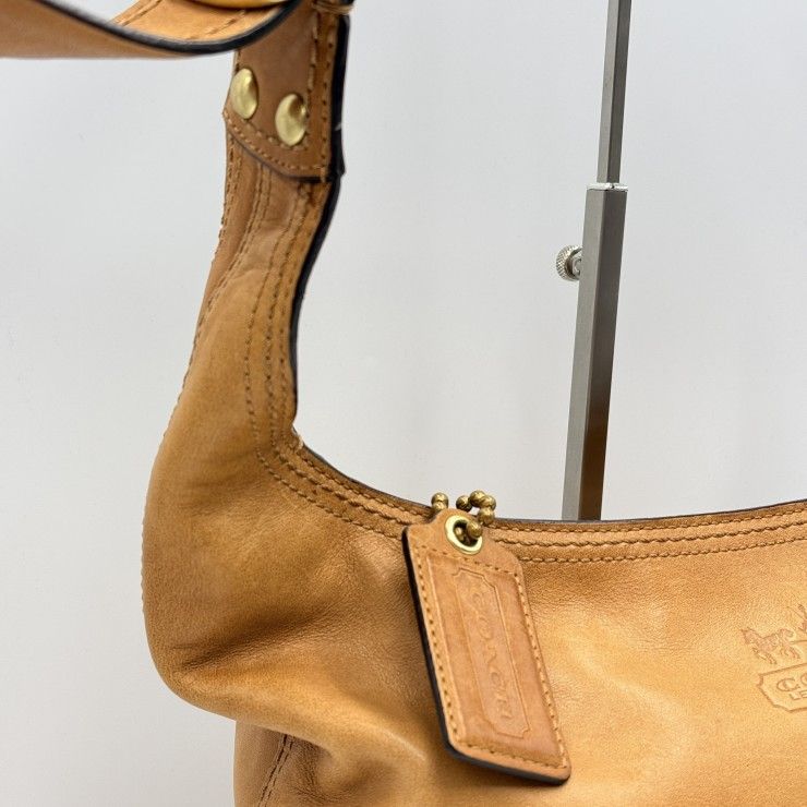 COACH（コーチ） ショルダーバッグ ホーボーバッグ レザー ブラウン系 ゴールド金具 レディース F12406 【中古】 COACH（コーチ） ショルダーバッグ ホーボーバッグ レザー ブラウン系