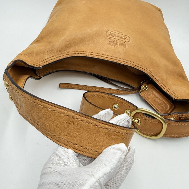 COACH（コーチ） ショルダーバッグ ホーボーバッグ レザー ブラウン系