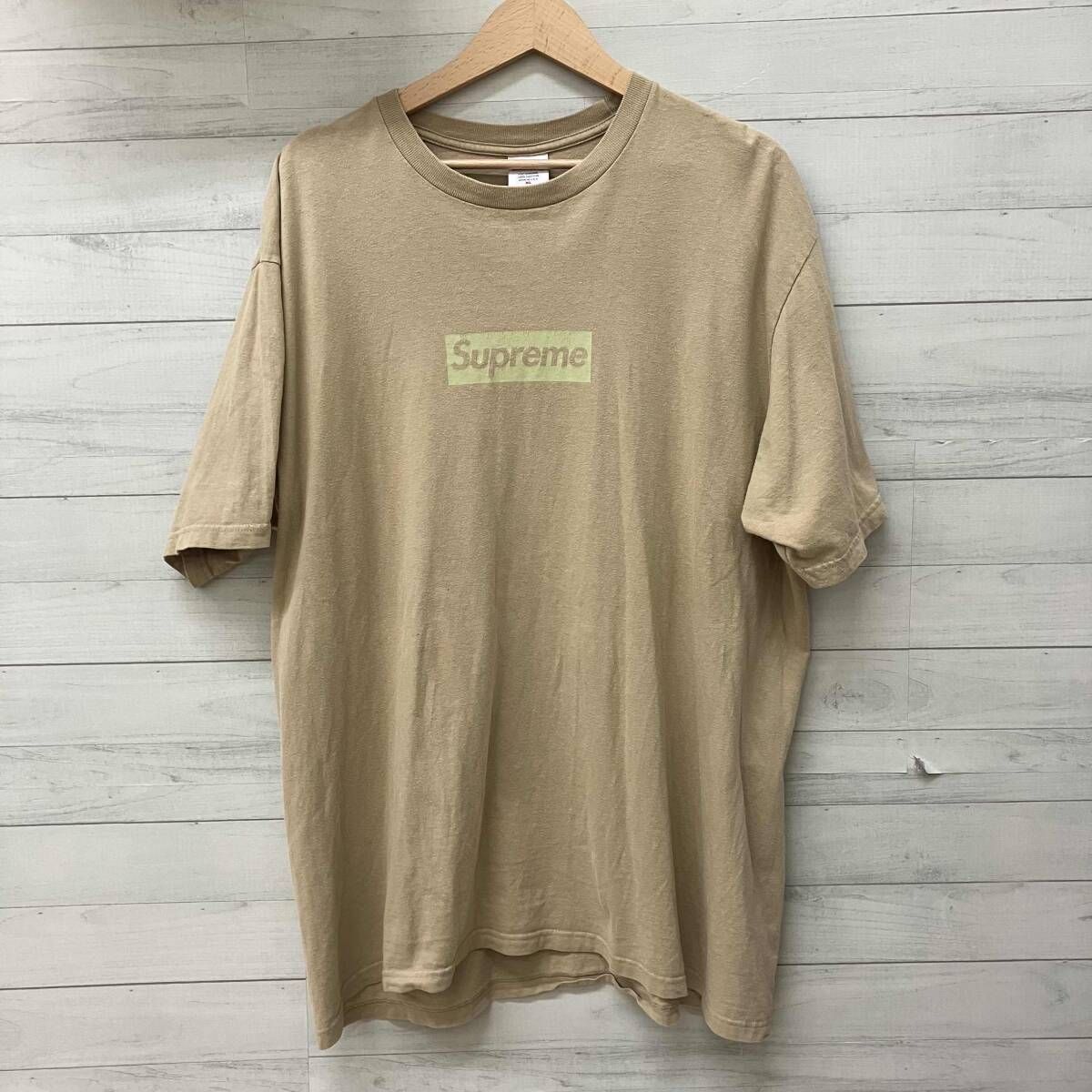 Supreme シュプリーム 半袖Tシャツ 23ss tonal box logo tee ベージュ 