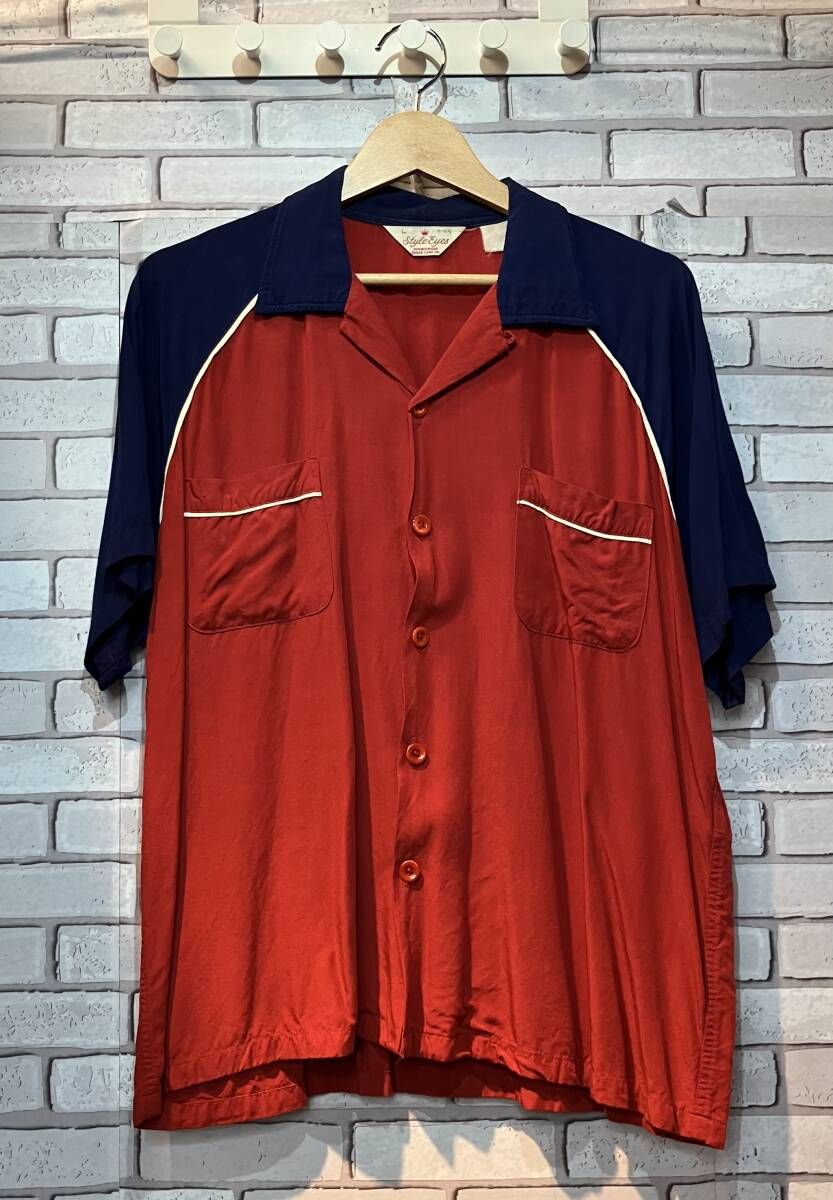 Style eyesボーリングシャツ Gavette 半袖シャツ 赤 【公式通販】 Style eyesボーリングシャツ Gavette 半袖シャツ 赤 【公式通販】