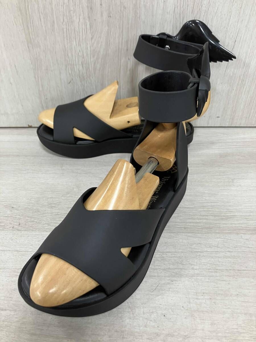 ヴィヴィアンウエストウッド ロッキンホース　メリッサ　黒　22cm melissa/メリッサ/サンダル/+Vivienne Westwood Anglomania/ロッキン