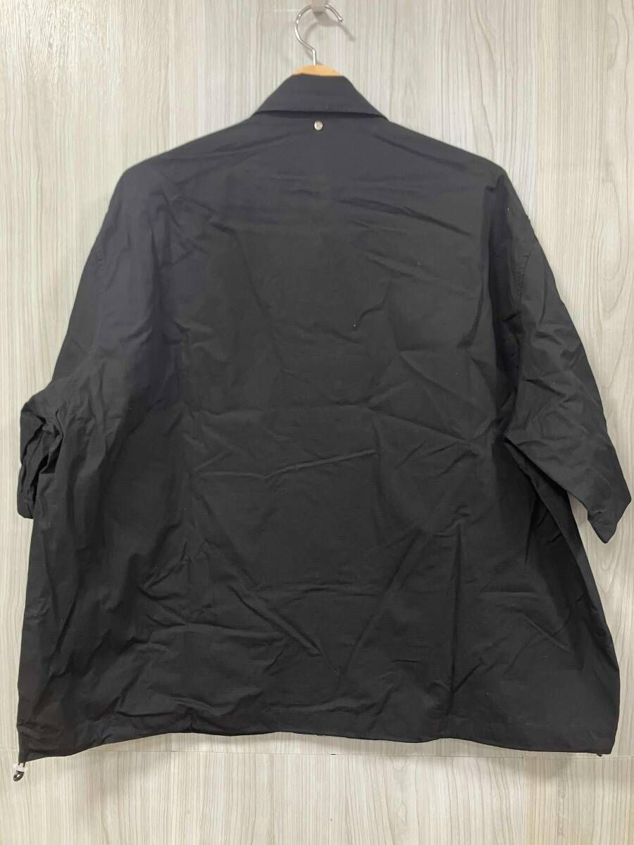 OAMC/オーエーエムシー/半袖シャツ/SALLY SHIRT RIPSTOP/24SS/ブラック
