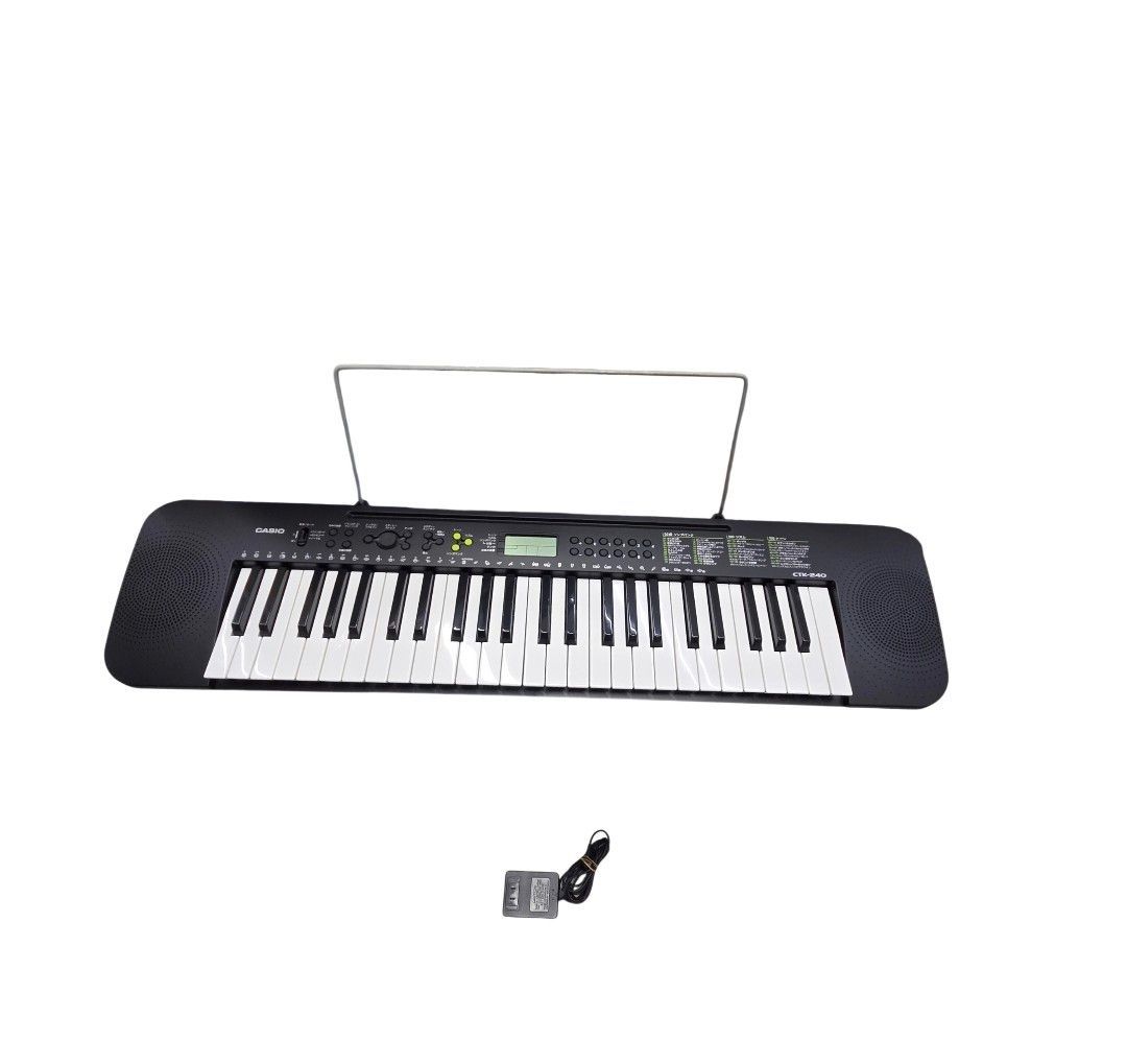 4 S03406 カシオ CASIO CTK-240 電子ピアノ 電子キーボード 49鍵 キーボード アダプター付き 鍵盤 楽器