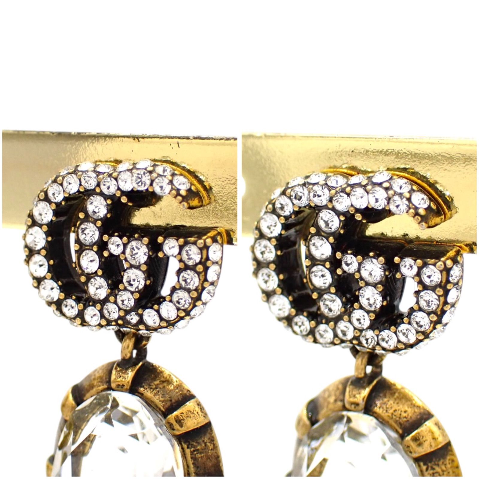 ダブル g スタッズピアス gucci ピアス 金 GUCCI グッチ マルチ