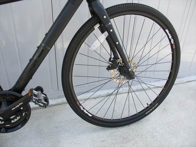 E997★　67000円★整備済み スポーツ中古自転車 ARAYA　MFT　45ｃｍ　ブラック【グラベルロードバイク】(*^▽^*) E997 ☆整備済み☆完成車発送☆中古自転車 グラベルロード ARAYA MFT