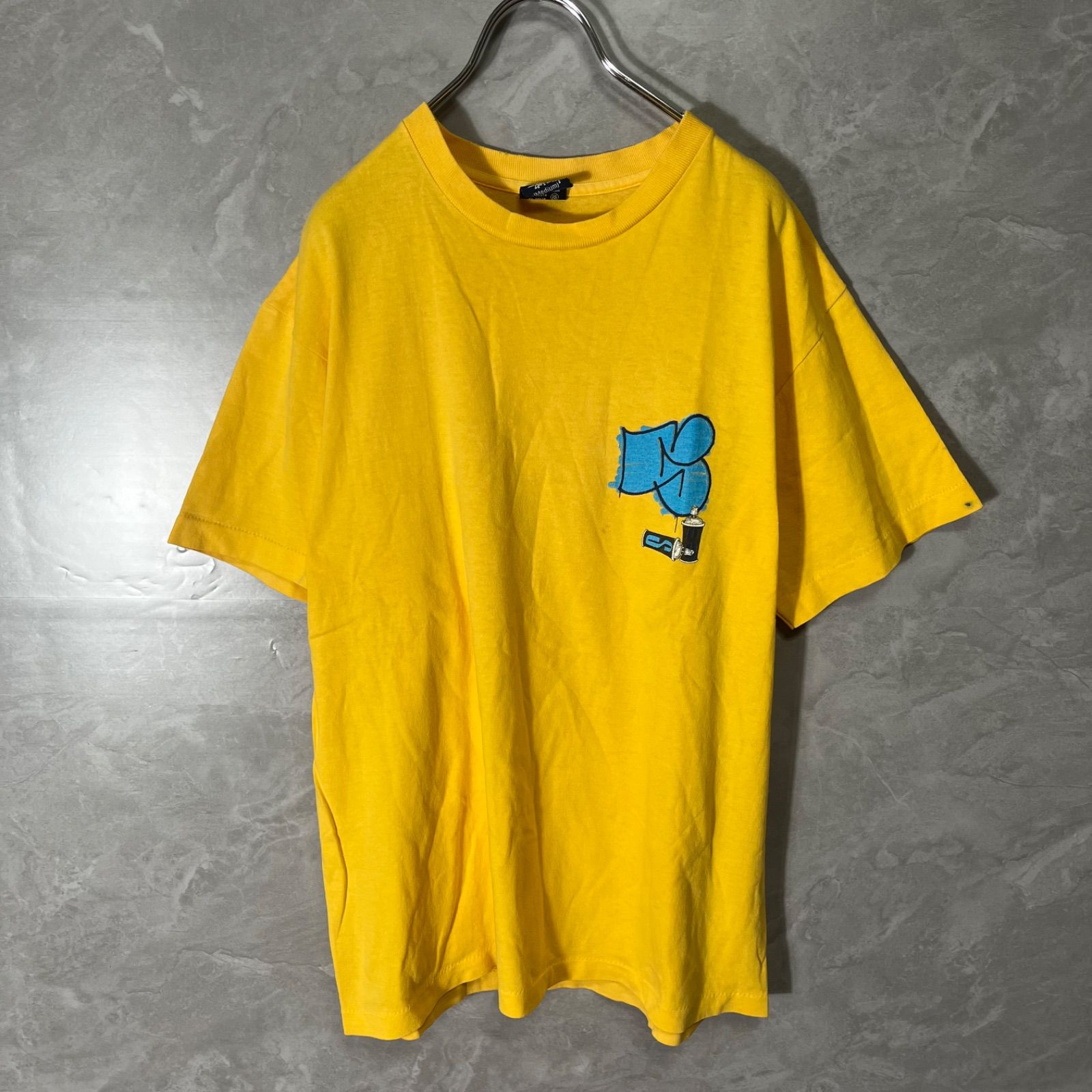 STUSSY ステューシー Tシャツ カットソー 黄色 M オールド OLD 