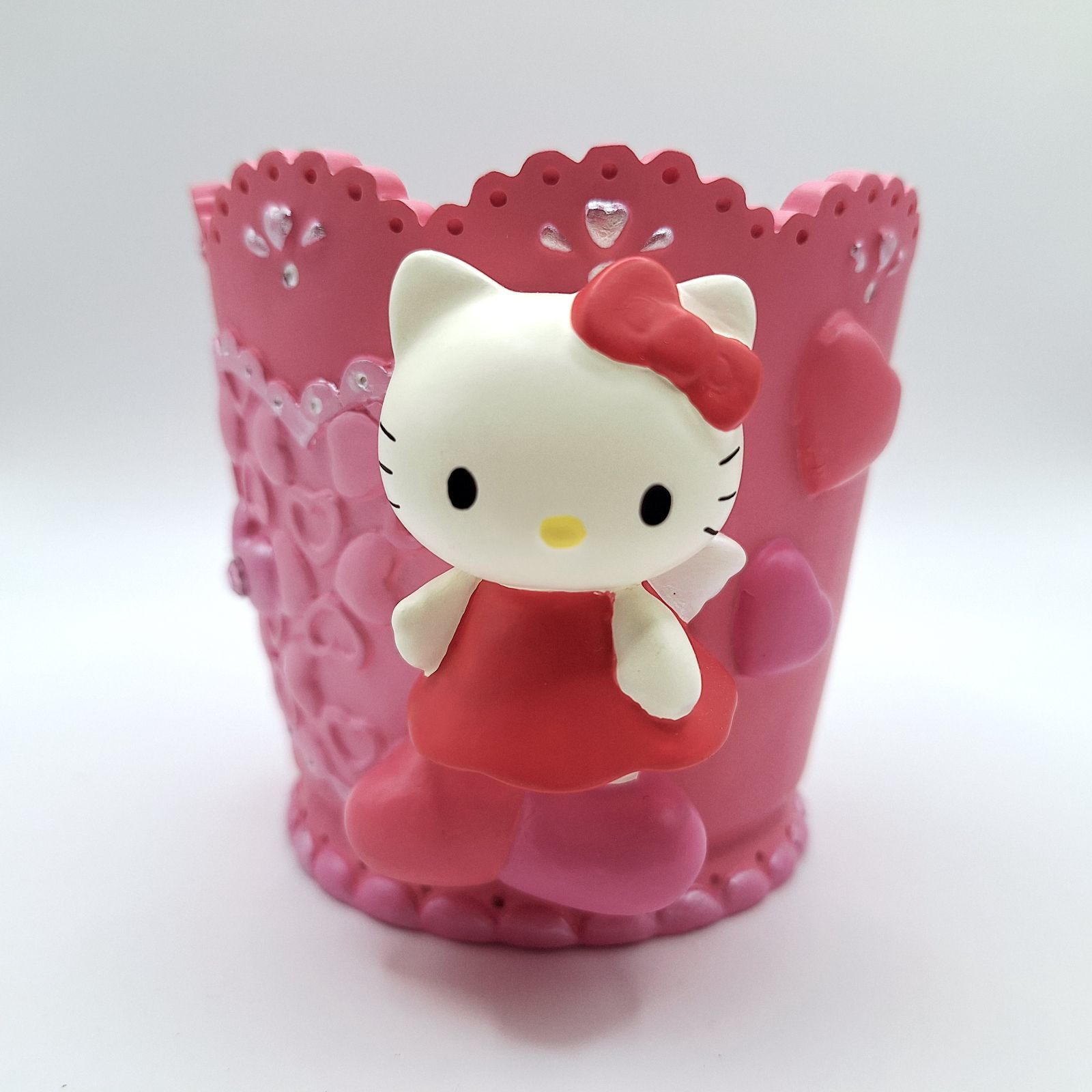 ハローキティ　プランター　鉢　加藤工芸　新品未使用　レトロハート　フェアリー ハローキティ プランター 鉢 加藤工芸 新品未使用 レトロハート