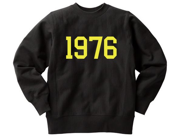 リバース縫製 サイドリブ 1976 SWEAT NAVY/ネイビー 紺 ブルー 青