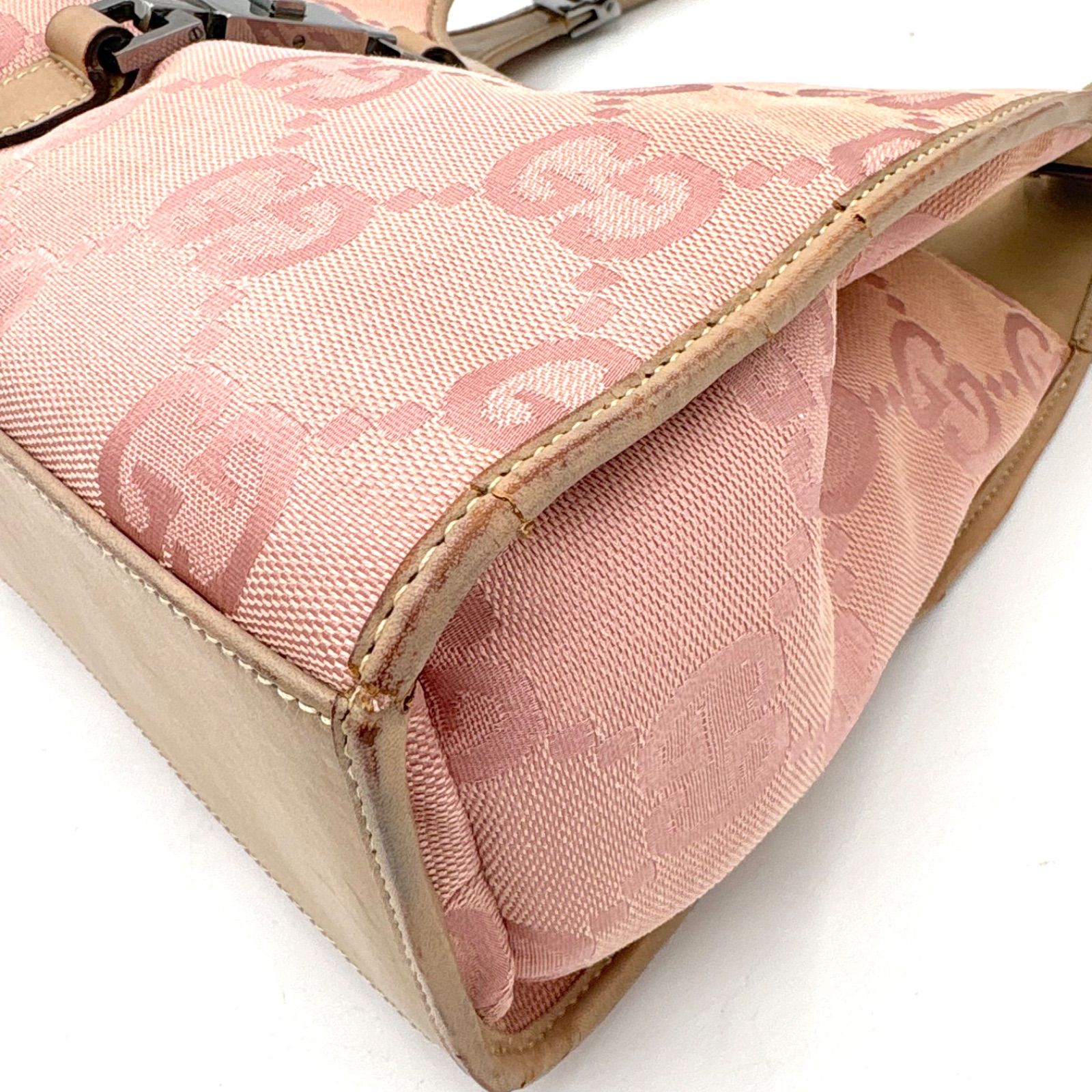 GUCCI グッチ ジャンボGG ジャッキー SV金具 ショルダーバッグ 
