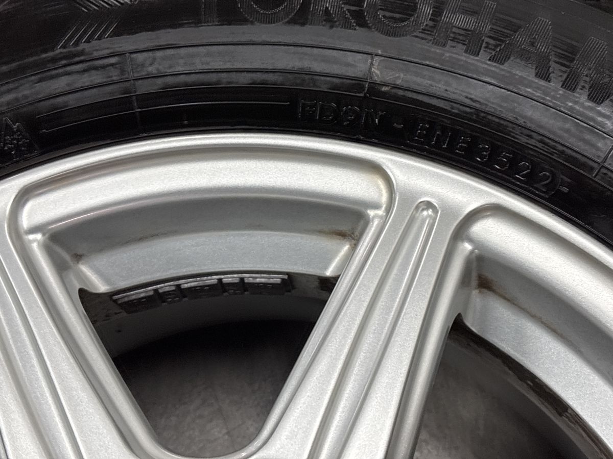 バリ溝】トップラン 15in 6J +53 PCD114.3 ヨコハマ アイスガード iG60 